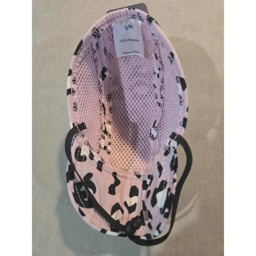 Coat & Tails Pink Leopard Print Dog Baseball Cap, Size S/M